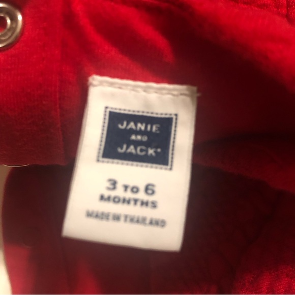 NWOT Janie and Jack Long Sleeve Red Dress with matching Bloomers - Picture 9 of 10